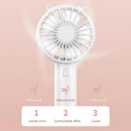 Portable Handheld Fan Small Cooling Fan USB Rechargeable Eyelash Eyelash Mute Cooler Handheld Fan Mini USB Rechargeable Desk