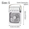 Portable Mini Fan 3 in 1 Cooler Home House LED USB Desk Bedroom Indoor Air Conditioner Humidifier Fans Summer Cool Living Room