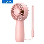 K20 Mini Portable Fan Powerful Handheld Fan Rechargeable,3 Speeds Personal Small Hand Fan for Travel Makeup Eyelash Fan