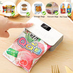 Mini Heat Sealer Plastic Bag Heat Sealing Machine Rechargable Plastic Storage Package Sealer Handheld Clip Bag Food Heat Sealer