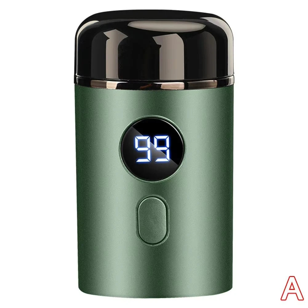 Men'S Electric Mini Shaver, Dry and Wet Dual-Use Shaver, LED Digital Display Rechargeable Car Shaver, Home Travel Shaver