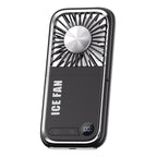Multifunction Foldable Hand Fan USB Charging Mini Portable Hanging Neck Air Cooling Fan Semiconductor Refrigeration Small Fan