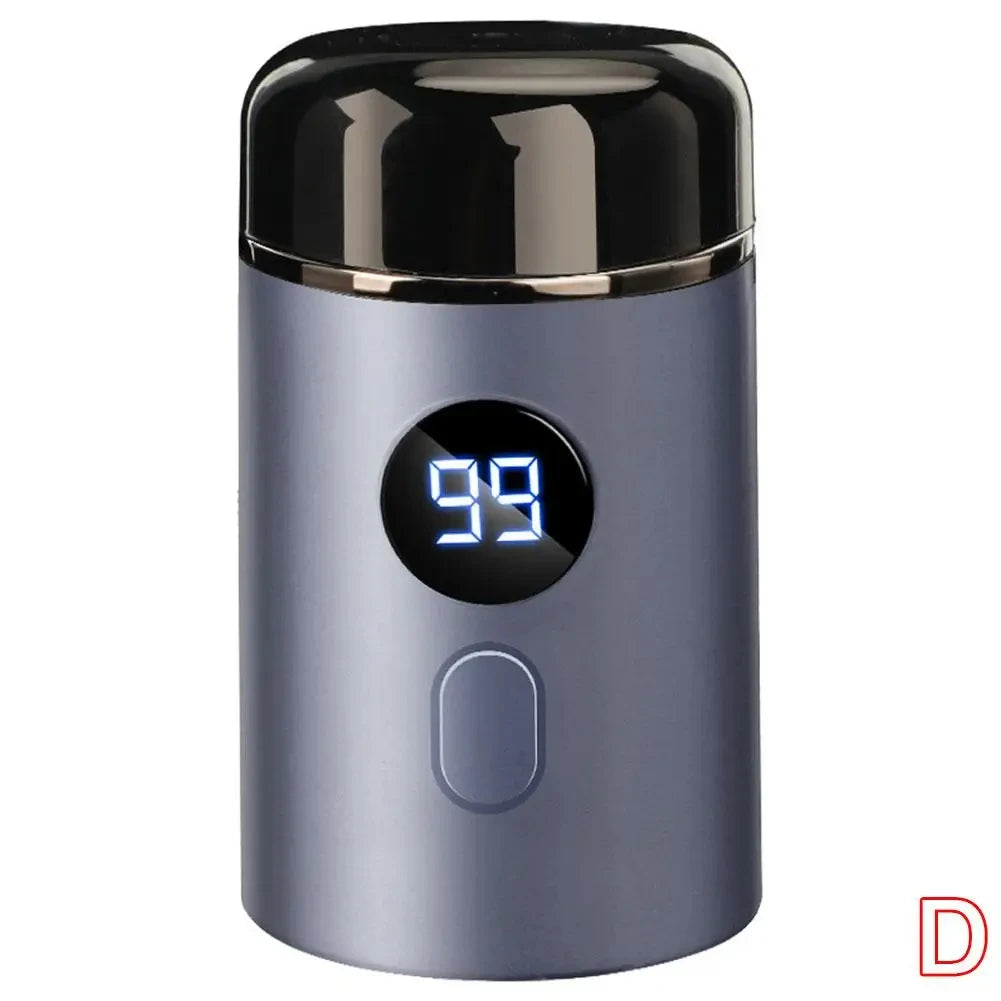 Men'S Electric Mini Shaver, Dry and Wet Dual-Use Shaver, LED Digital Display Rechargeable Car Shaver, Home Travel Shaver