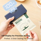 Mini Heat Sealer Plastic Bag Heat Sealing Machine Rechargable Plastic Storage Package Sealer Handheld Clip Bag Food Heat Sealer