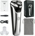 Electric Razor for Men, 2026 Upgraded Electric Shavers for Men, USB-C Rechargeable, Wet & Dry Shaver with Pop-Up Trimmer and Travel Case (Black) ，For Father'S Day