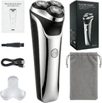 Electric Razor for Men, 2026 Upgraded Electric Shavers for Men, USB-C Rechargeable, Wet & Dry Shaver with Pop-Up Trimmer and Travel Case (Black) ，For Father'S Day