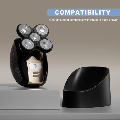 Charging Dock Compatible with Freebird Flexseries Electric Head Hair Shaver, Charger Cord Base Stand with Power Cable for Flex Series Replacement Razor Adapter