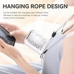Multifunction Foldable Hand Fan USB Charging Mini Portable Hanging Neck Air Cooling Fan Semiconductor Refrigeration Small Fan