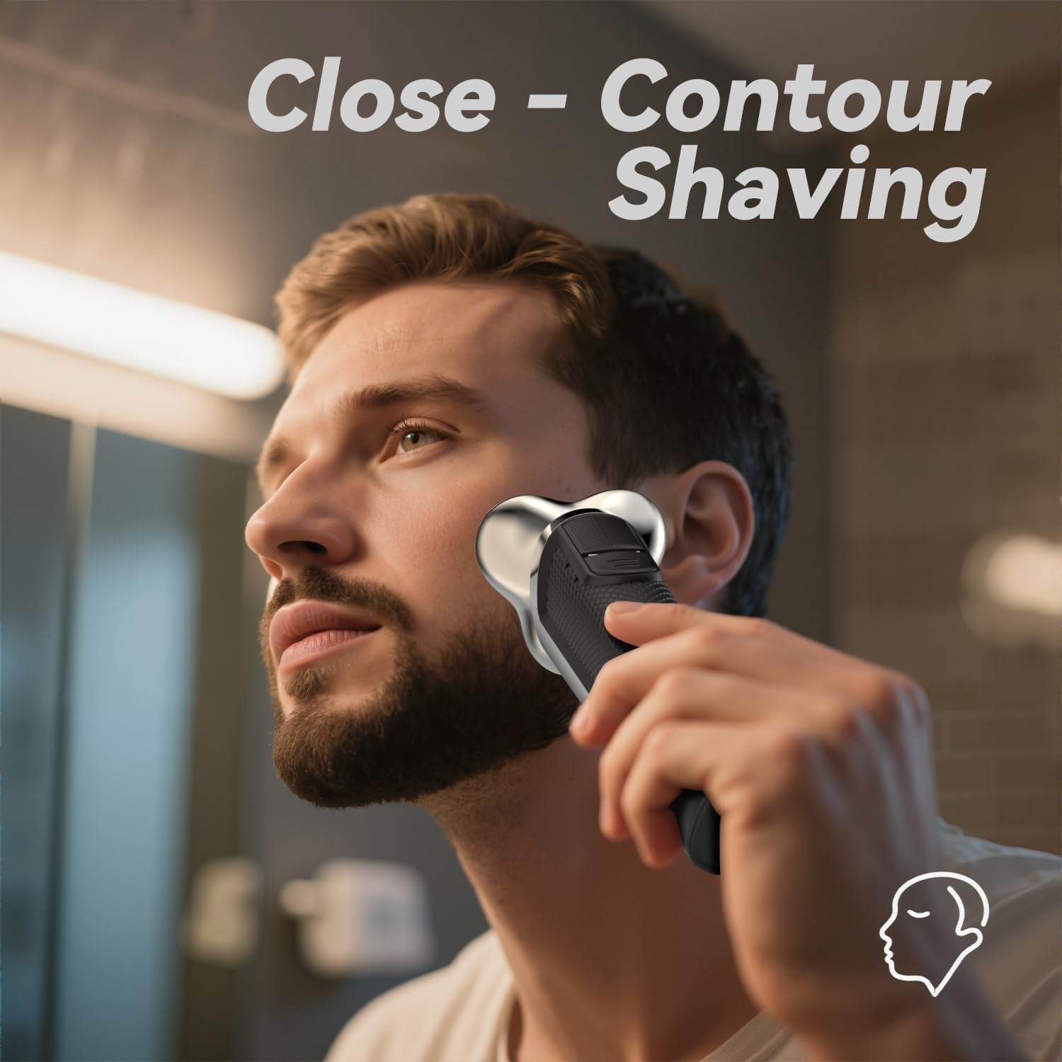 Electric Razor for Men, 2026 Upgraded Electric Shavers for Men, USB-C Rechargeable, Wet & Dry Shaver with Pop-Up Trimmer and Travel Case (Black) ，For Father'S Day