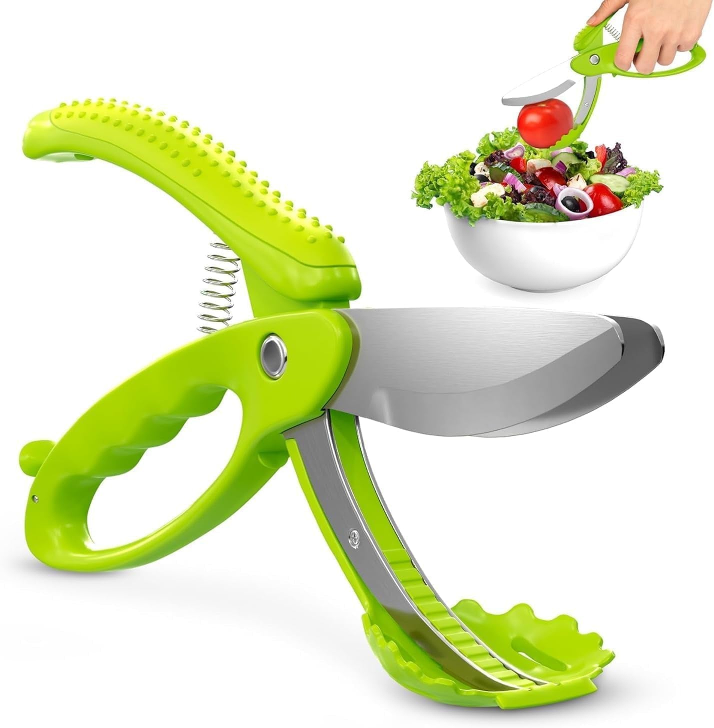 2 in 1 Cutting Board Scissors for Food - 9.6" Detachable Cheese Scissors with Cutting Board and Stainless Steel Blade - Easy-To-Use Veggie Cutter, Suitable for Fruits and Vegetables at Dad'S Party